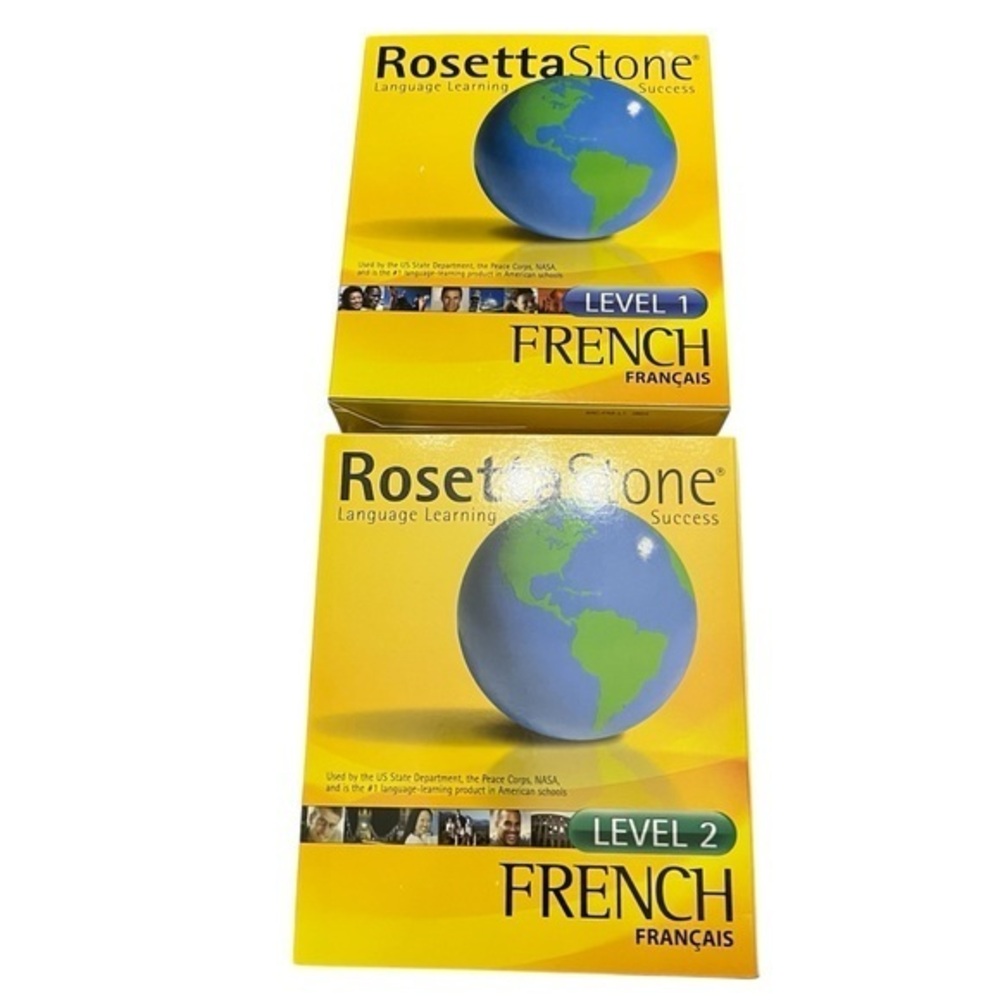 Rosetta Stone French Language Learning Software - Level 1 & 2